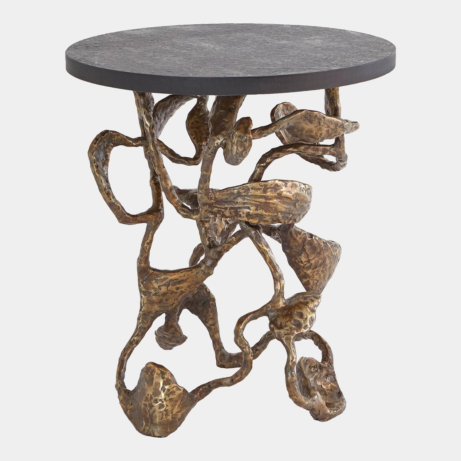 Global Views Drift Faux Bronze Table