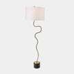 Global Views Loop Brass Floor Lamp