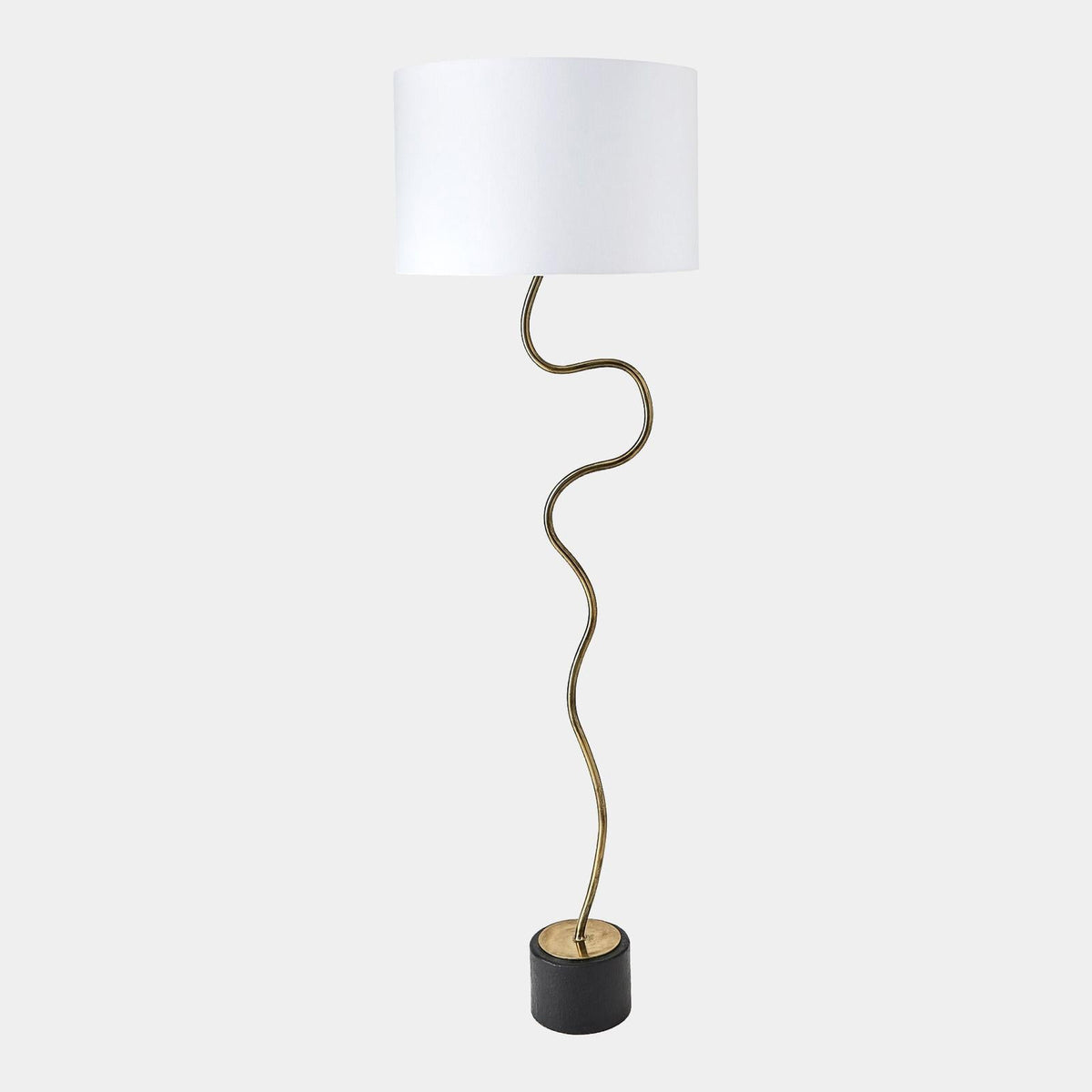 Global Views Loop Brass Floor Lamp