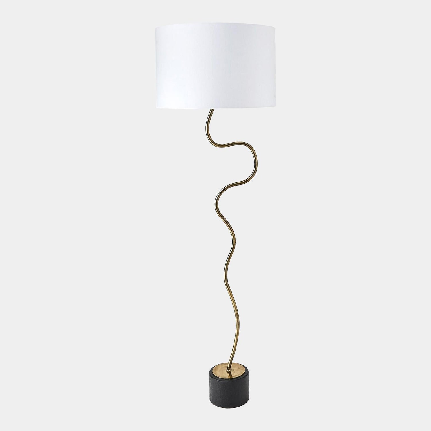 Global Views Loop Brass Floor Lamp