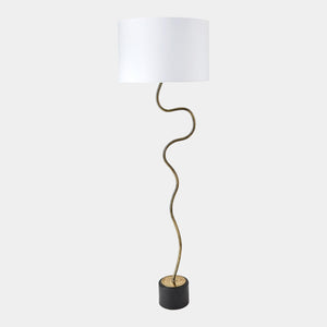 Global Views Loop Brass Floor Lamp
