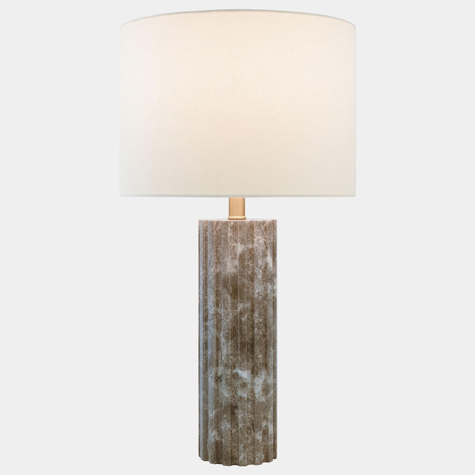 Global Views Grooved Marble Lamp