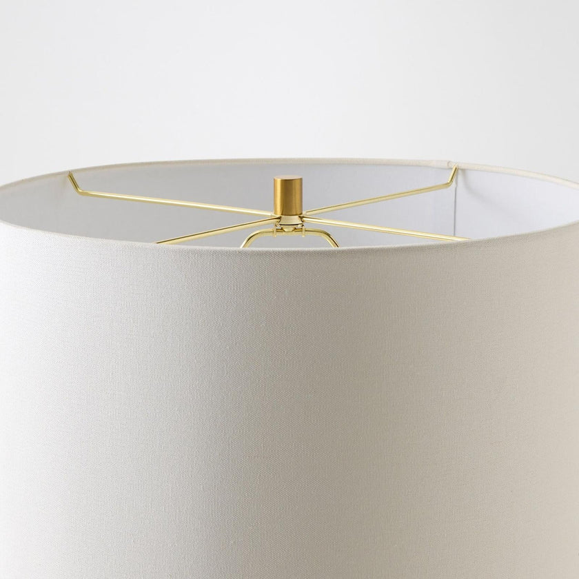 Global Views Viola Travertine Carved Lamp