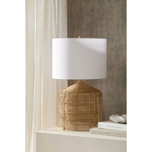 Global Views Bliss Rattan Natural Lamp