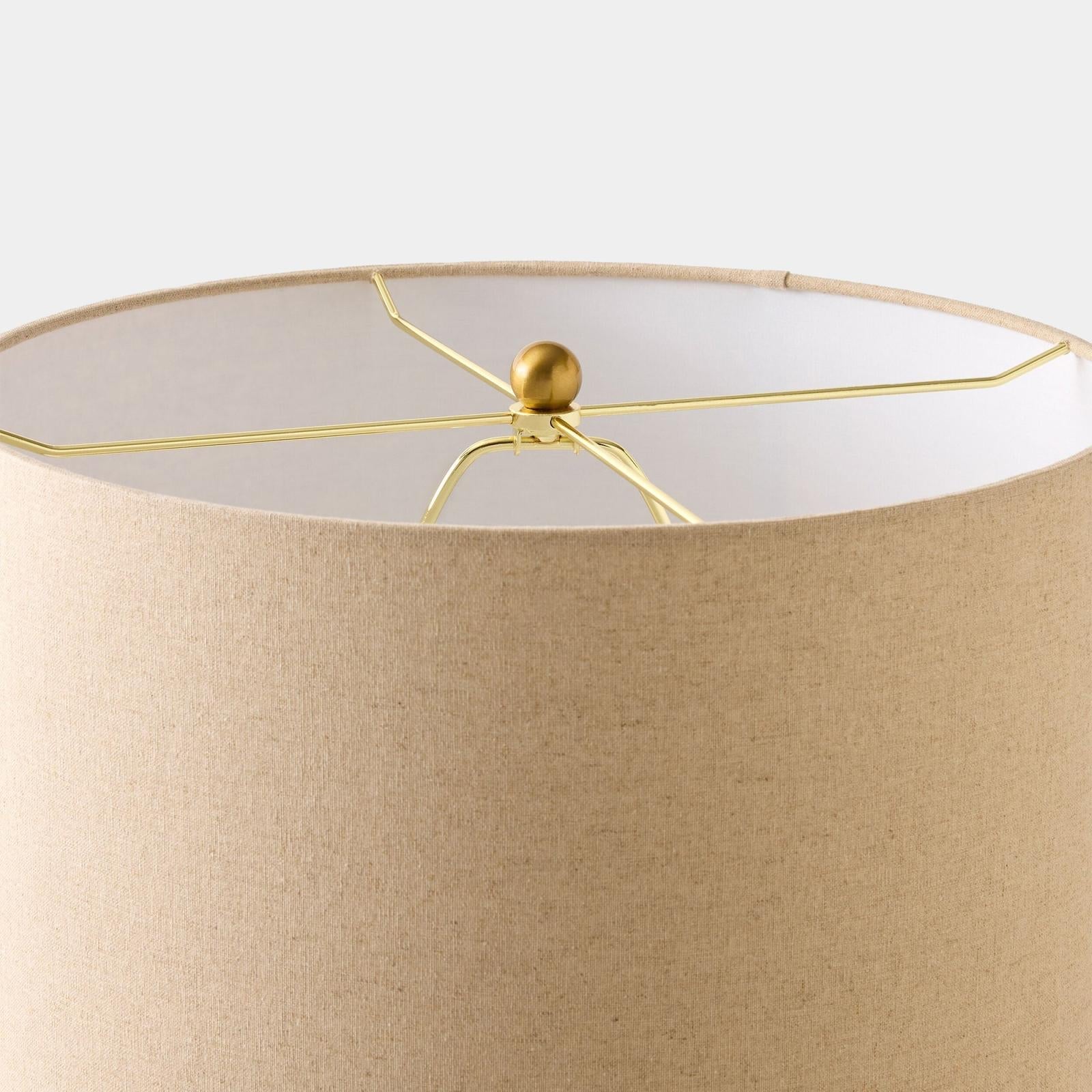 Global Views Hayden Etched Chocolate Ceramic Lamp