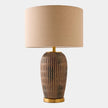 Global Views Hayden Etched Chocolate Ceramic Lamp