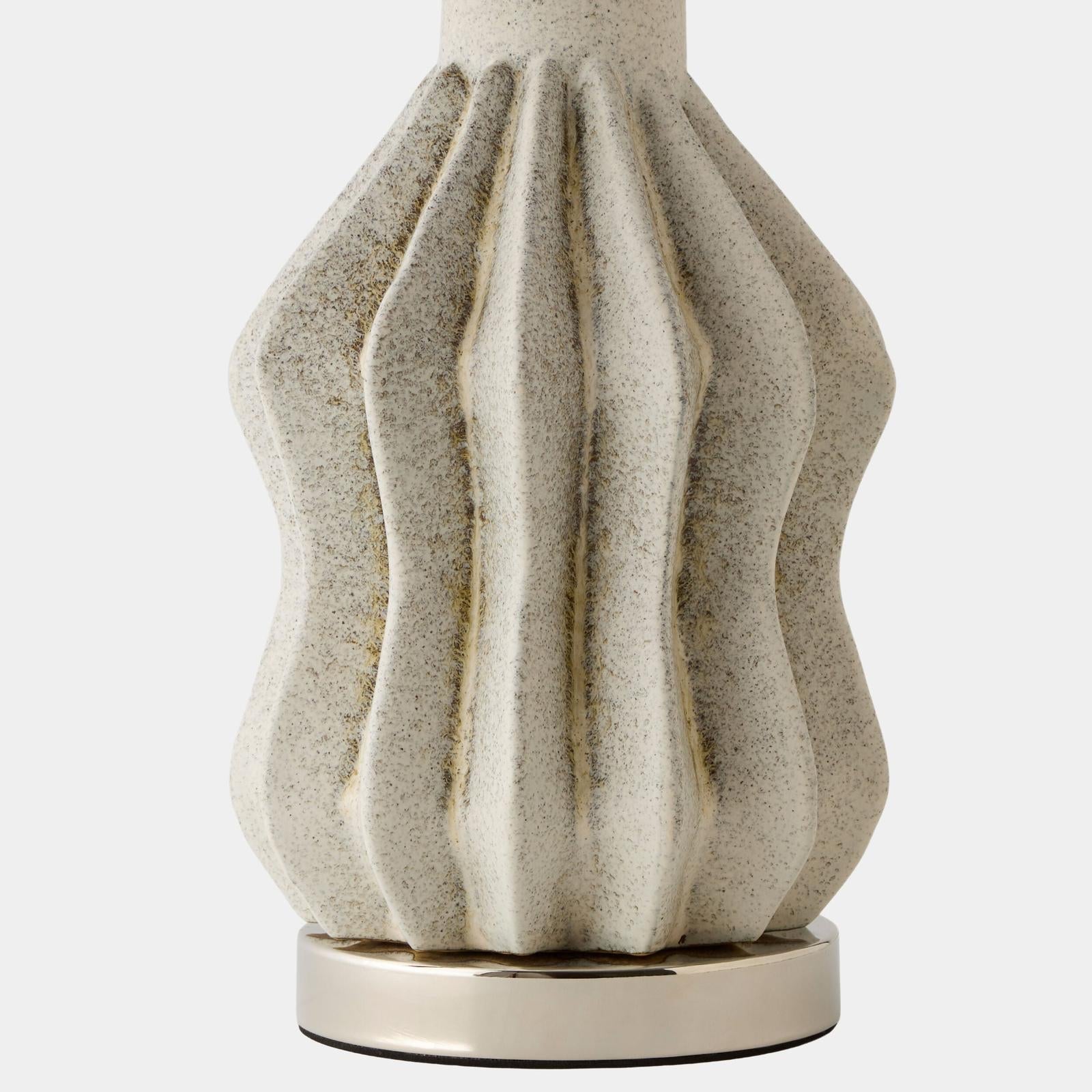 Global Views Dom Wave Ceramic Lamp