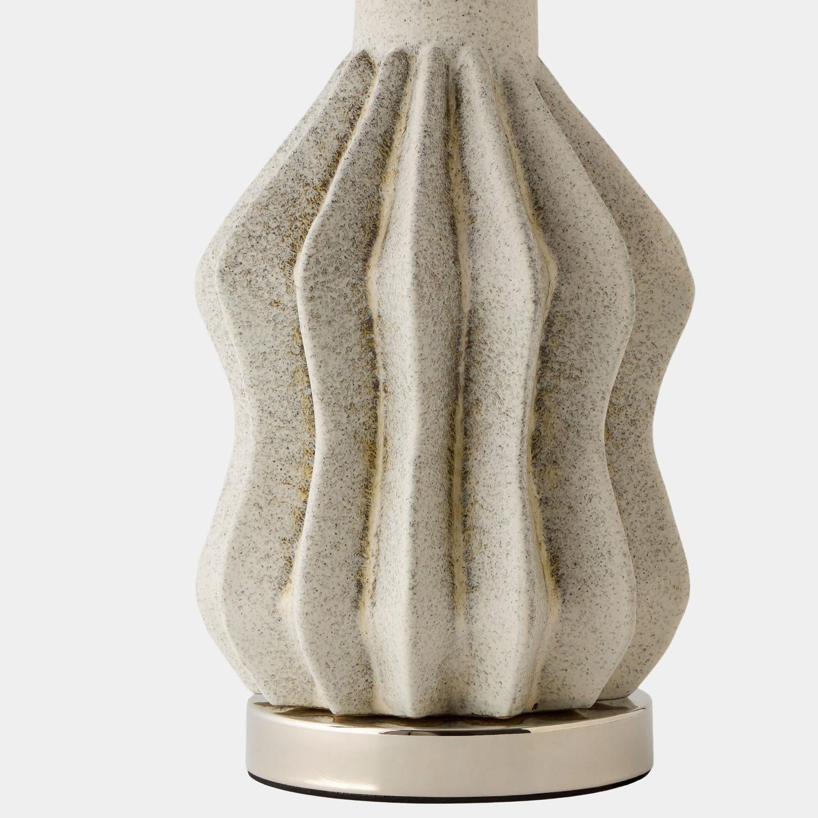 Global Views Dom Wave Ceramic Lamp