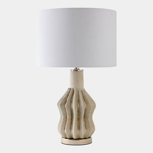 Global Views Dom Wave Ceramic Lamp