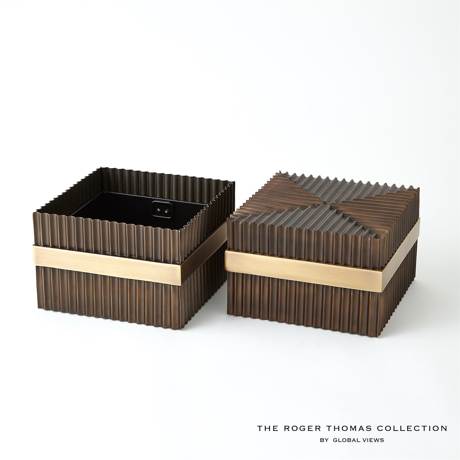 Global Views Magic Flute Box - Brass Bronze