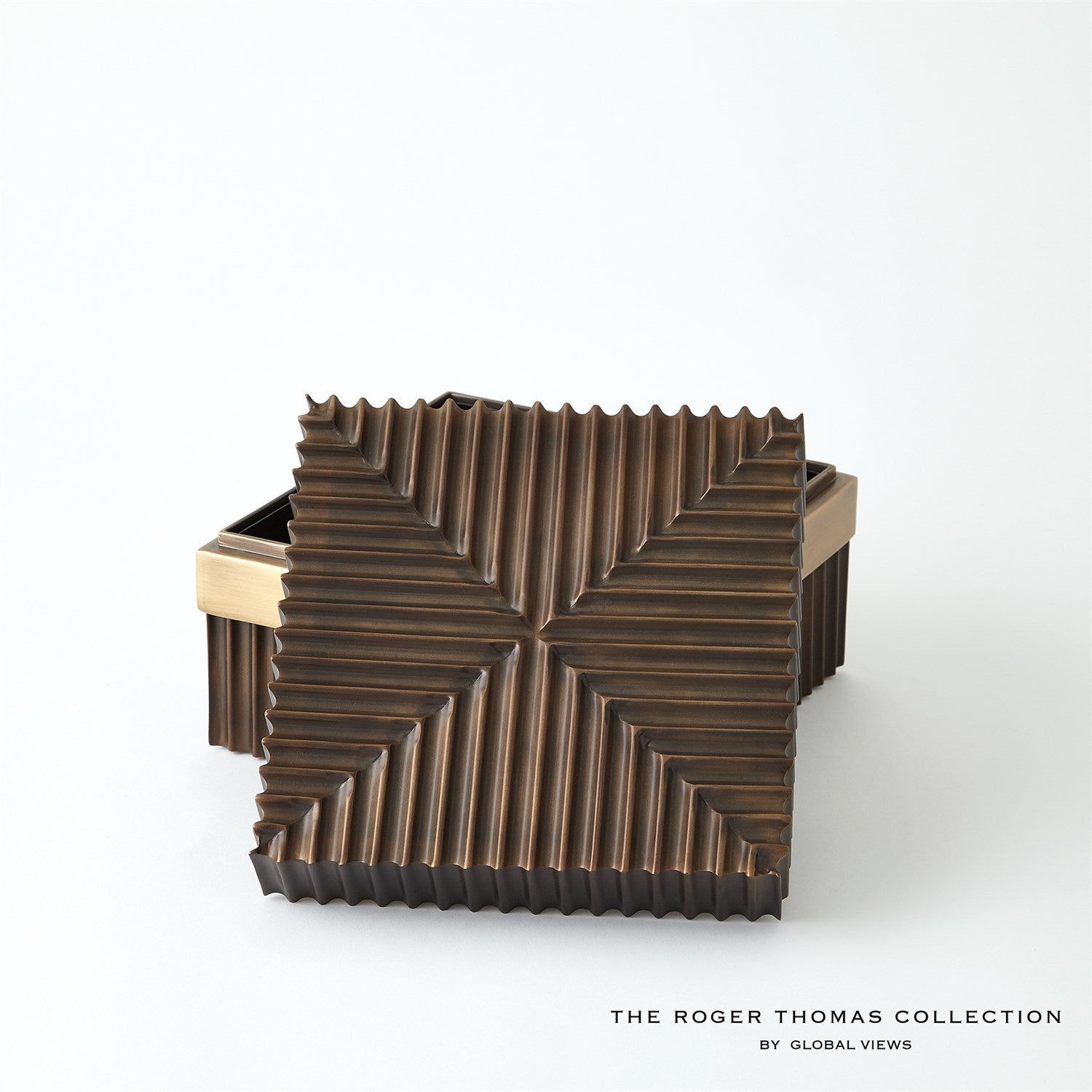 Global Views Magic Flute Box - Brass Bronze