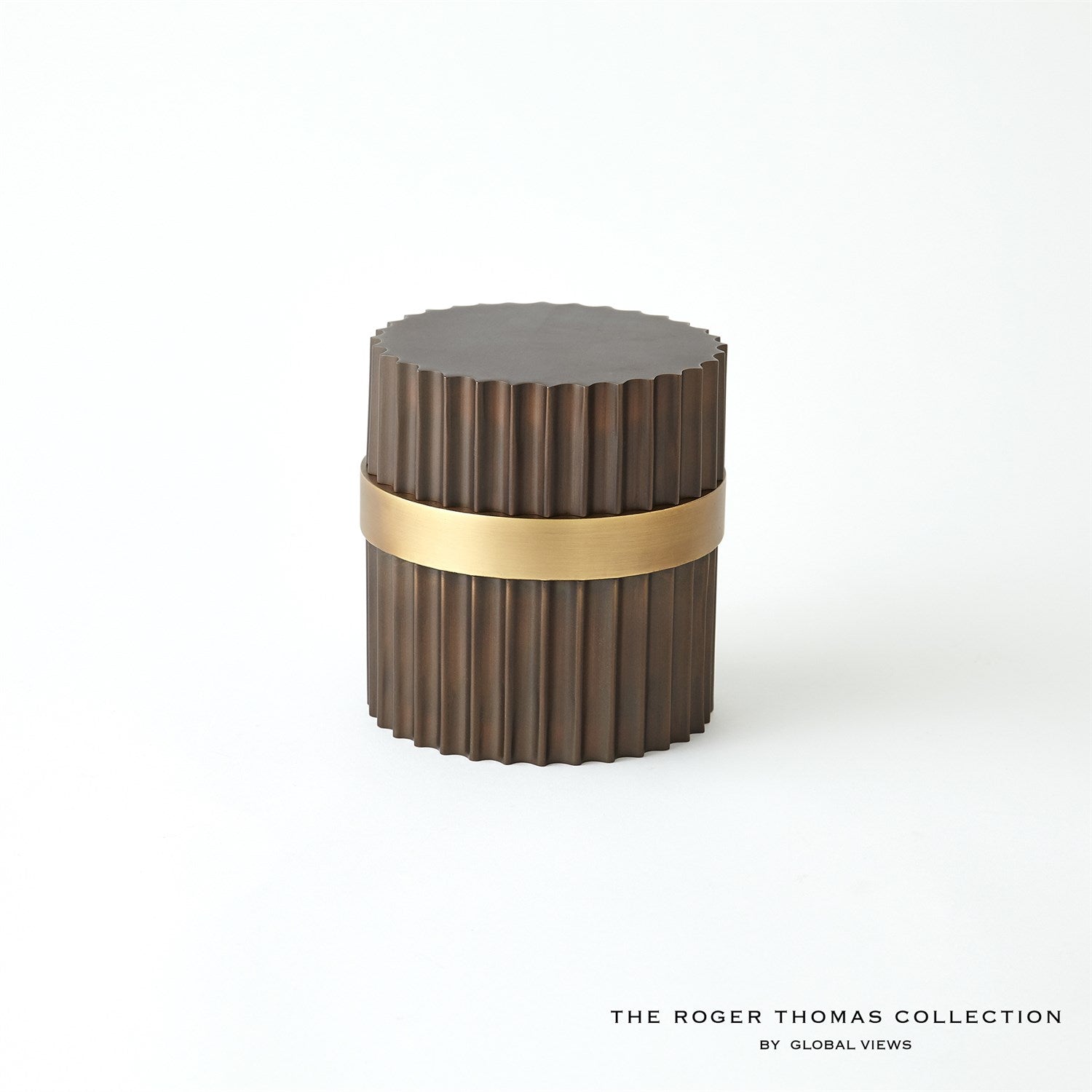 Global Views Magic Flute Box - Brass Bronze