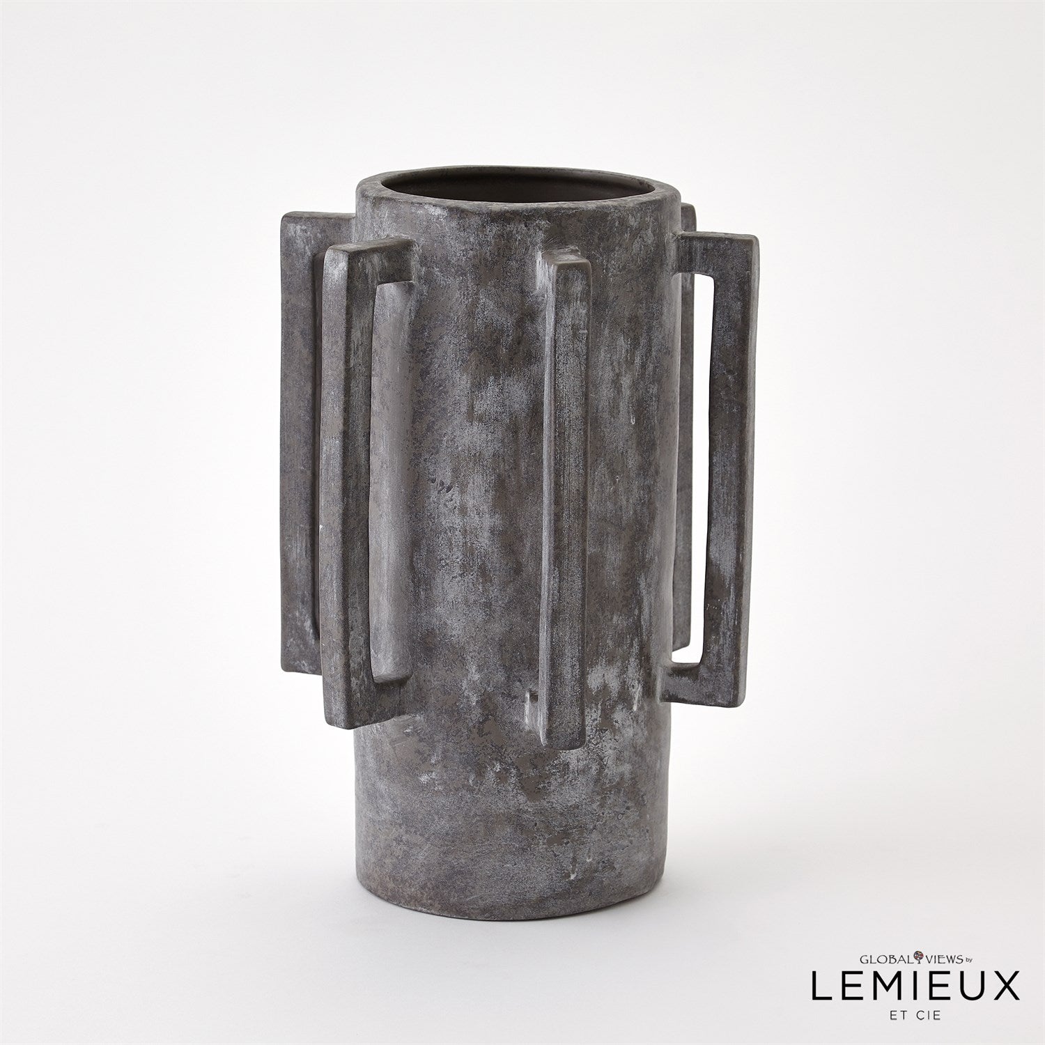 Global Views Normandie and Bretagne Vase - Dark Grey