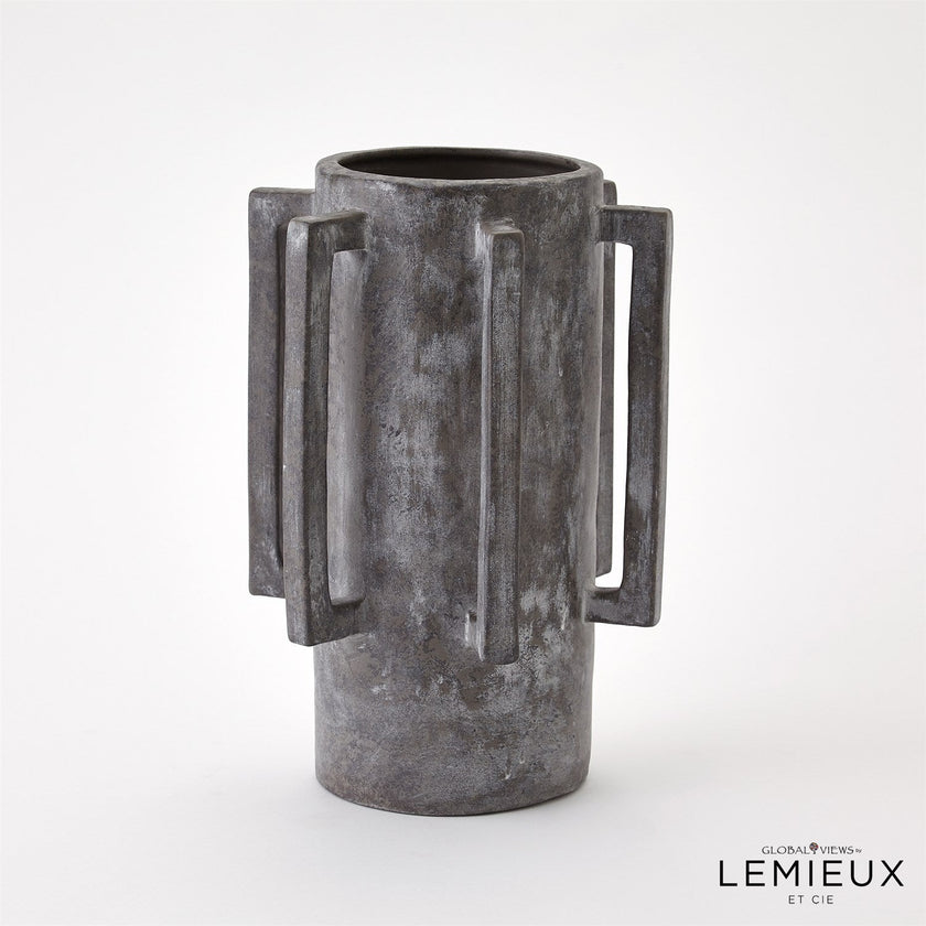 Global Views Normandie and Bretagne Vase - Dark Grey