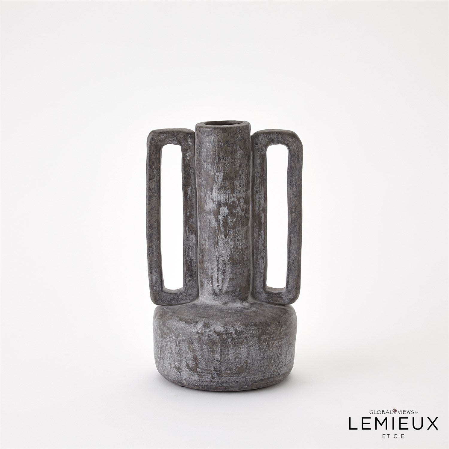 Global Views Normandie and Bretagne Vase - Dark Grey