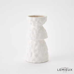 Global Views Etienne Vase - Volcanic White
