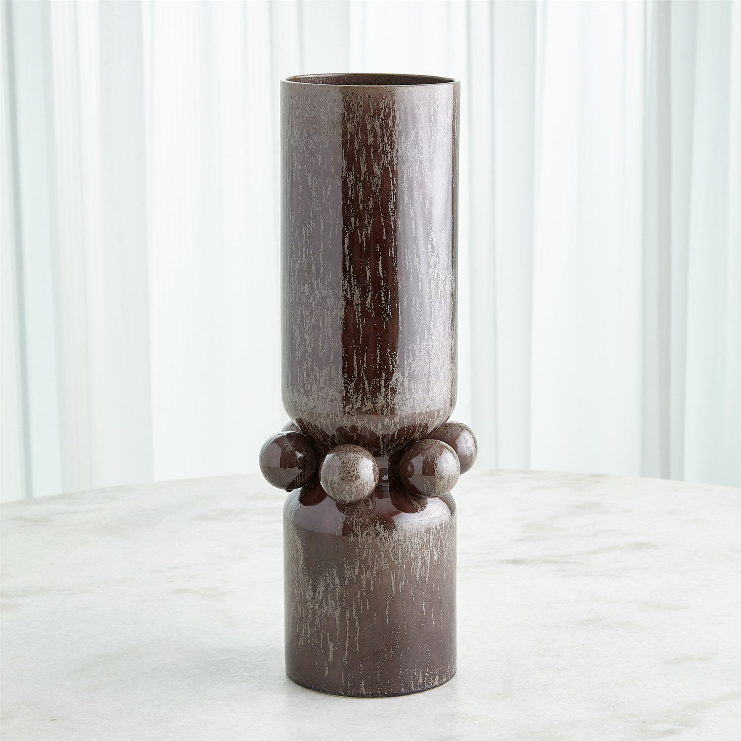 Global Views Hera Vase & Bowl - Reactive Bronze