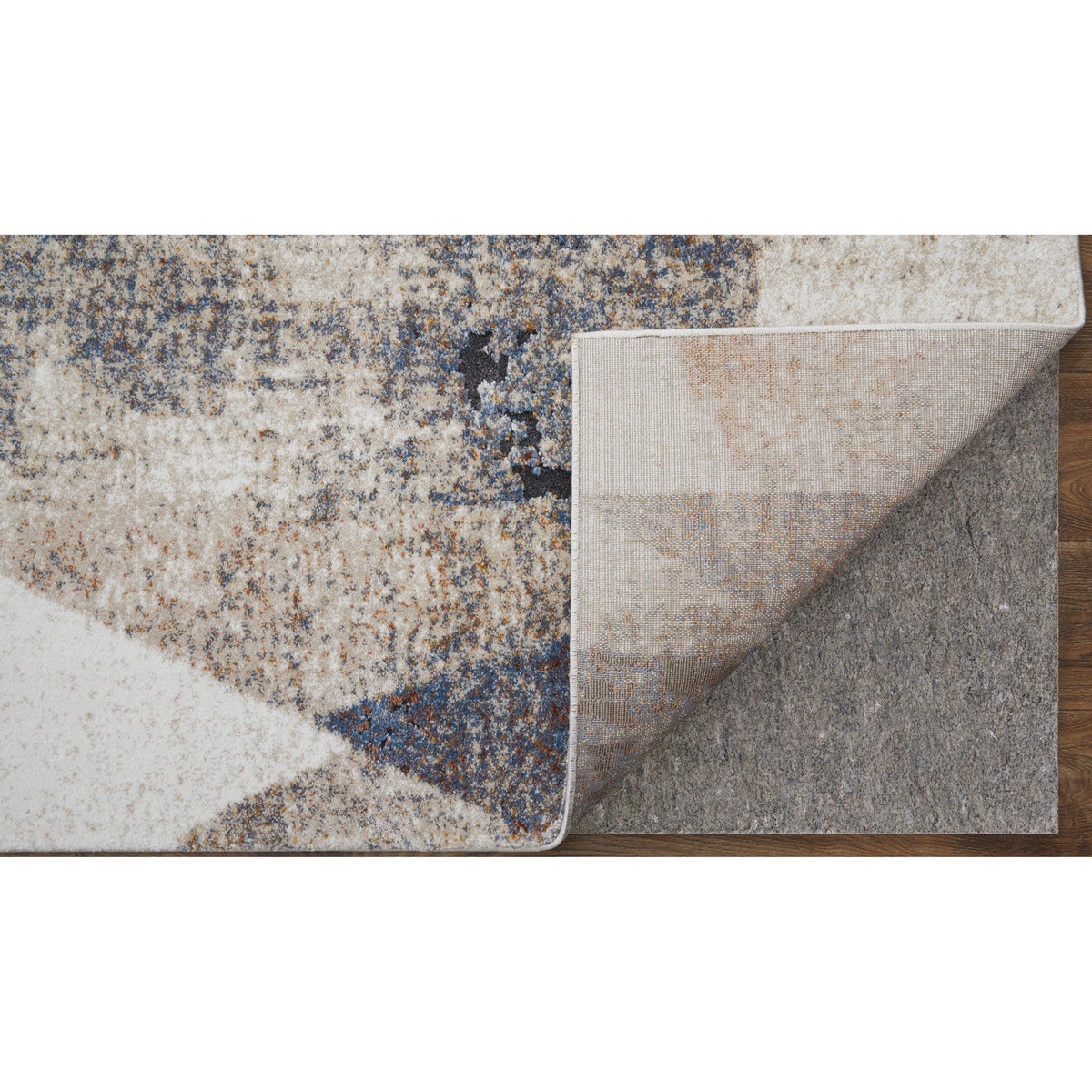 Feizy Gilmore 39MKF Modern Color Block in Blue/Ivory/Taupe