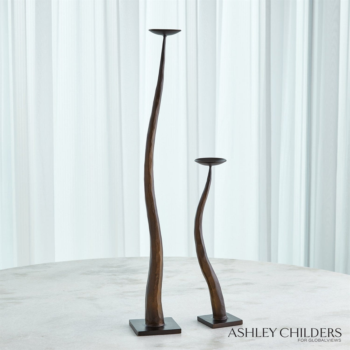 Global Views Chiseled Candle Holder by Ashley Childers