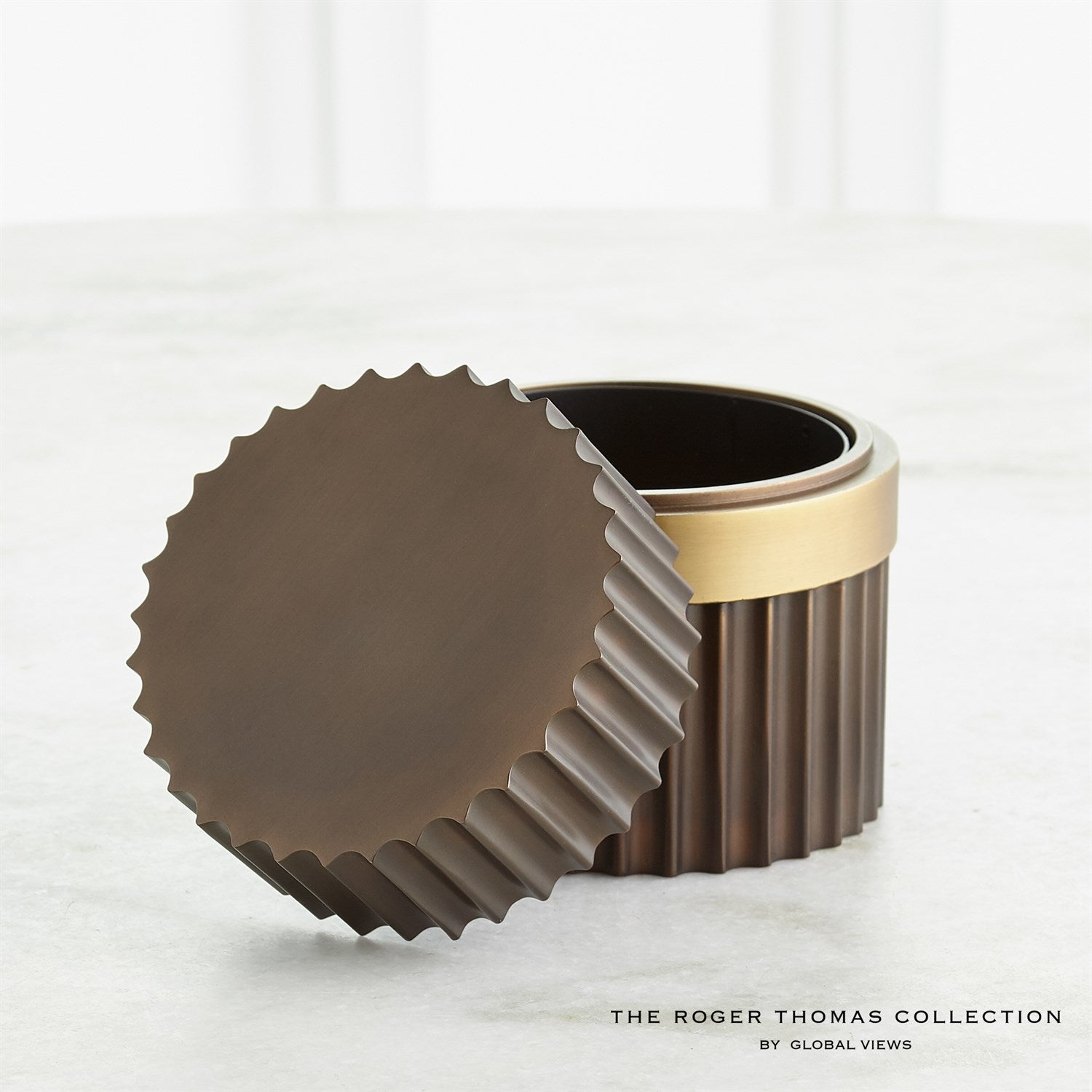 Global Views Magic Flute Box - Brass Bronze