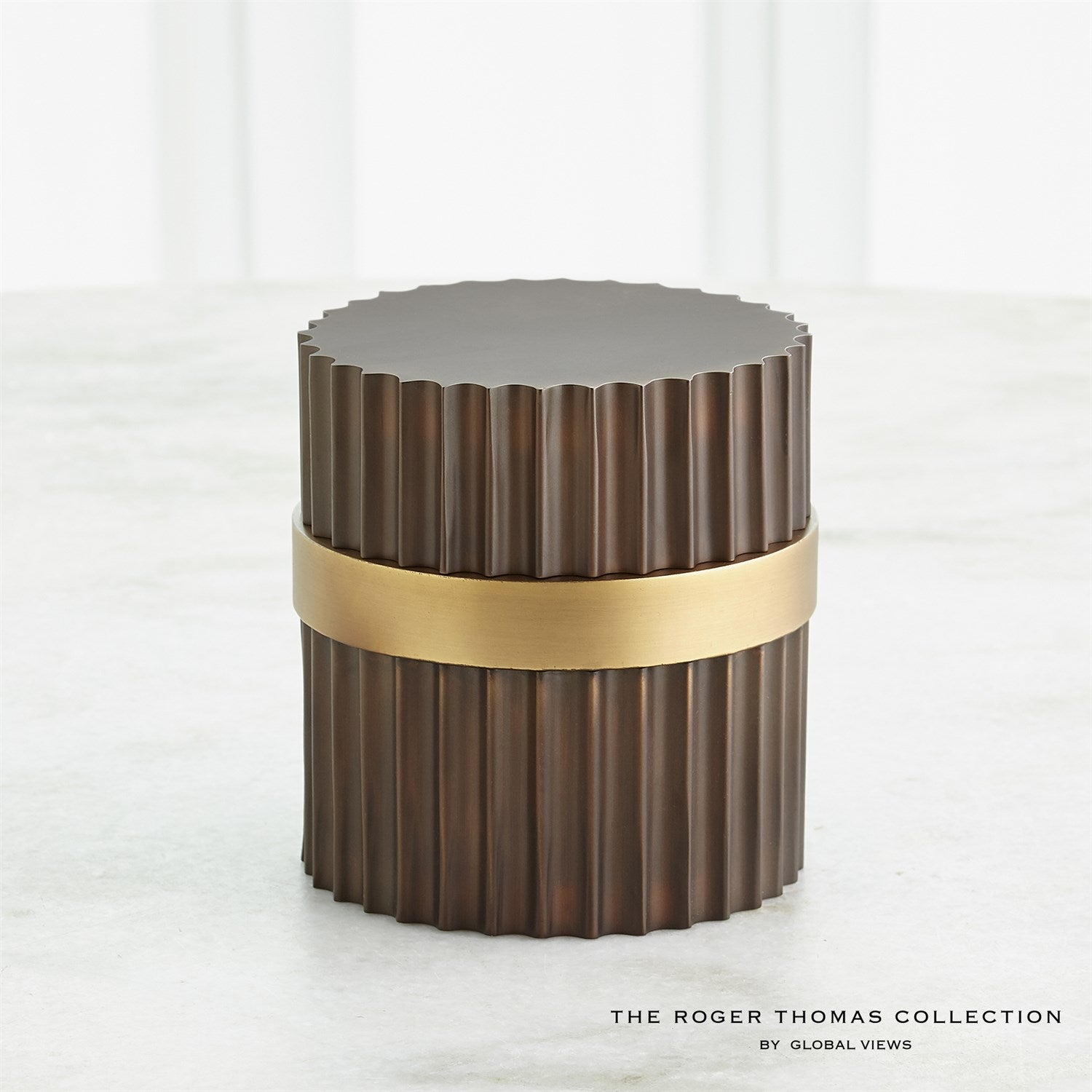 Global Views Magic Flute Box - Brass Bronze