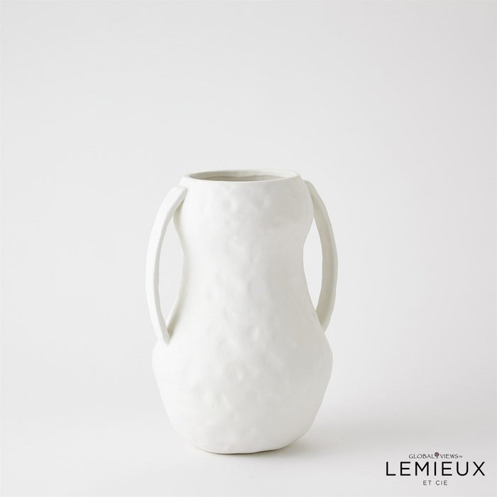 Global Views Aquitaine Vase - Matte White