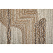 Feizy Pollock 8954F Modern Geometric in Ivory/Brown/Tan