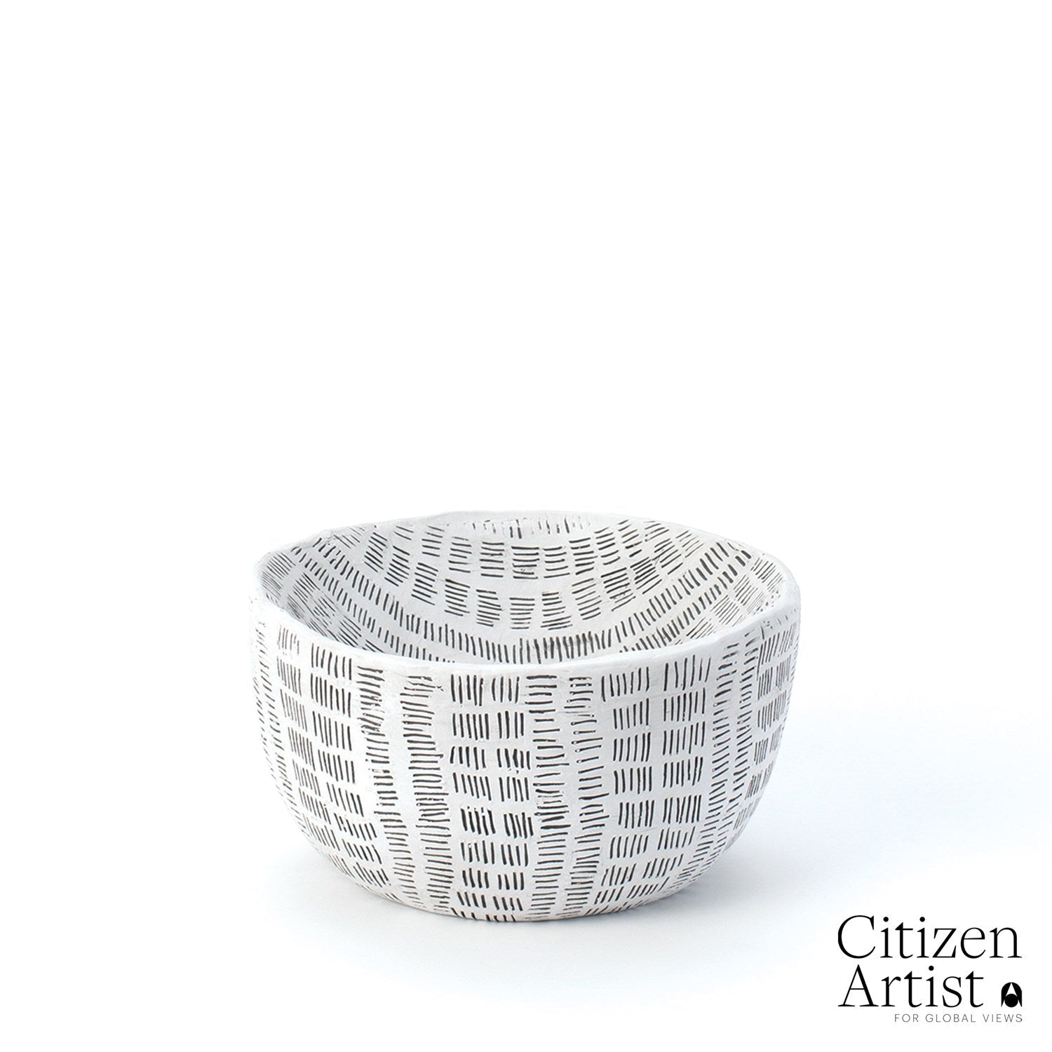 Global Views Frequency Bowl & Vase - White