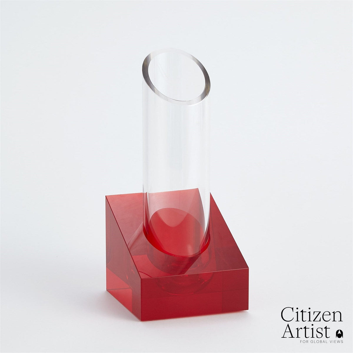 Global Views Rasputin Vase - Red