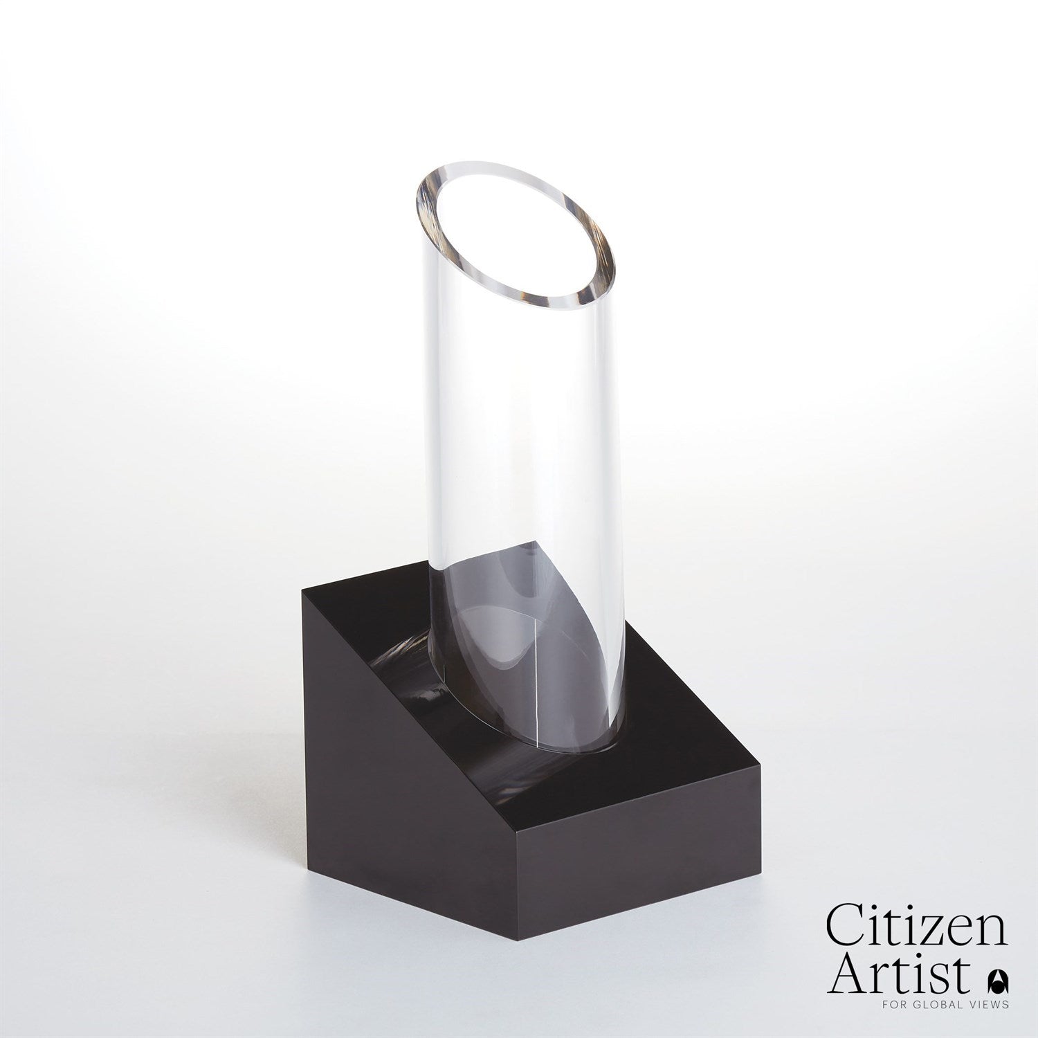 Global Views Rasputin Vase - Black