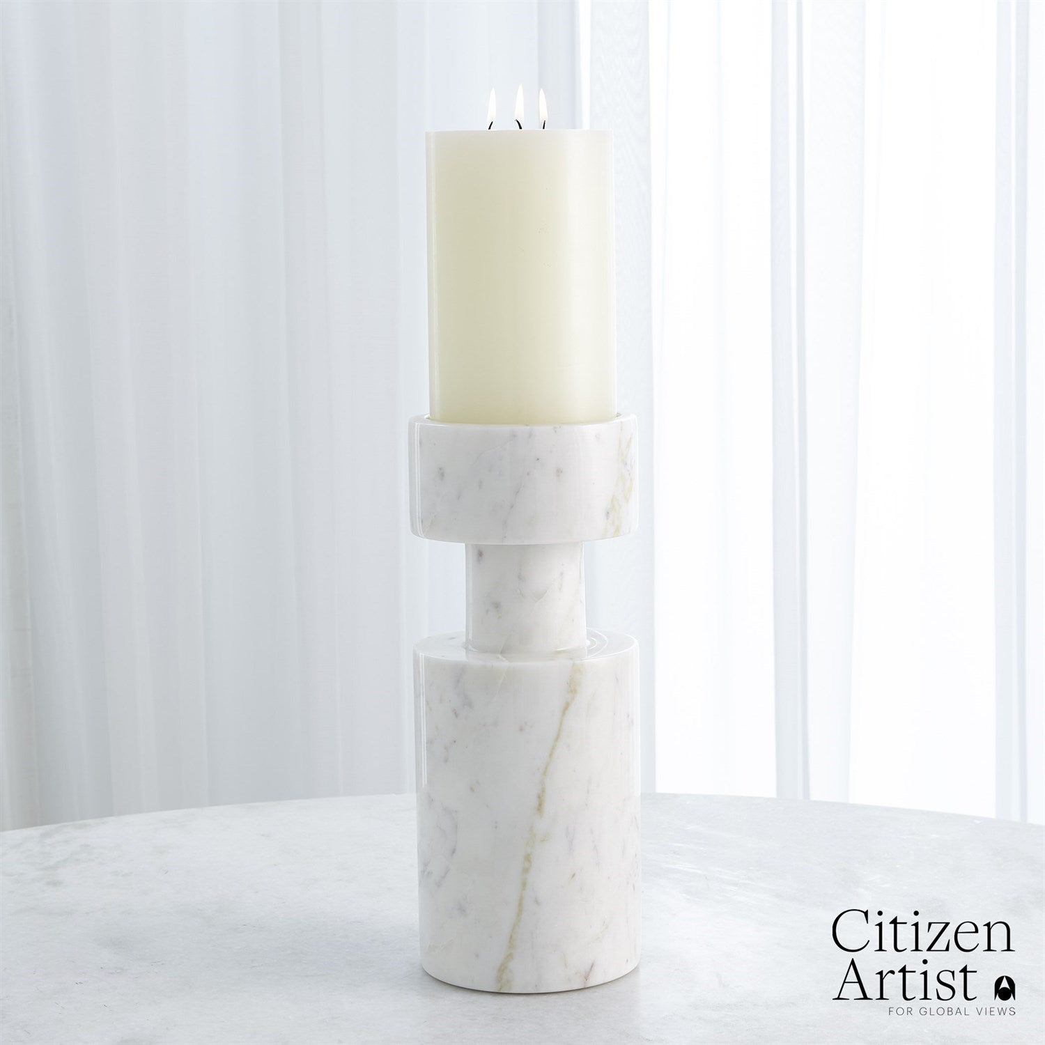 Global Views Luc Vase Marble