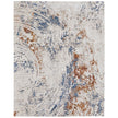 Feizy Gilmore 39MMF Modern Abstract in Ivory/Blue/Orange