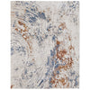 Feizy Gilmore 39MMF Modern Abstract in Ivory/Blue/Orange