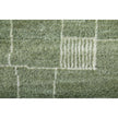 Feizy Agape 69HBF Modern Abstract Rug in Green/Ivory