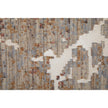 Feizy Pryor 39NHF Modern Abstract in Taupe/Brown/White