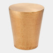 Global Views Izmir Hammered Antique Brass Side Table