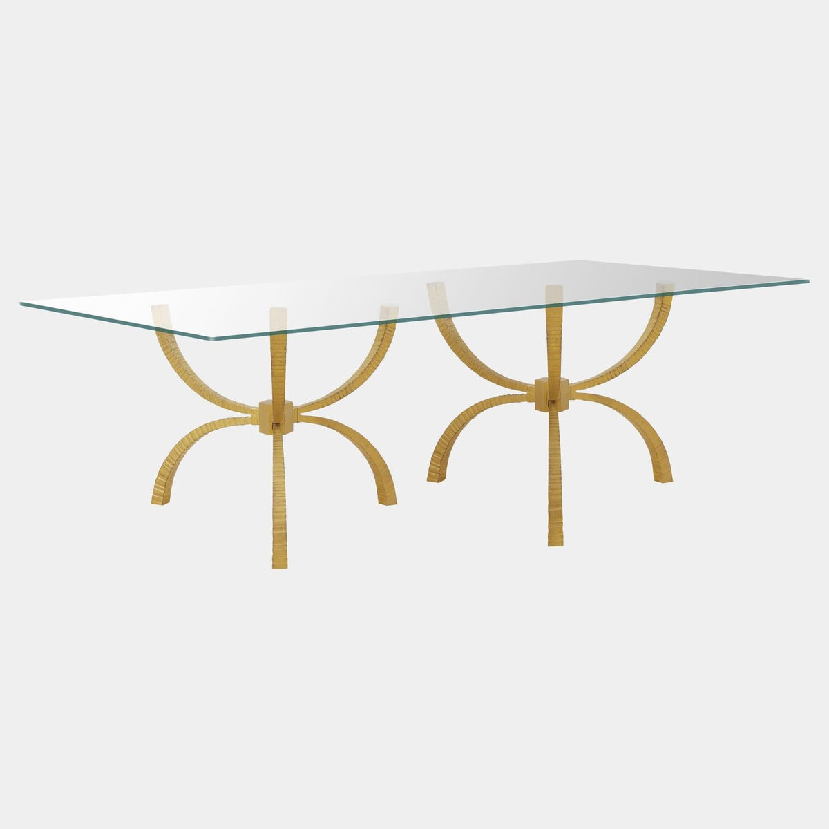 Global Views Teton Gold Rectangular Table