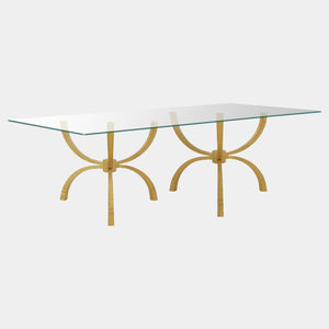 Global Views Teton Gold Rectangular Table
