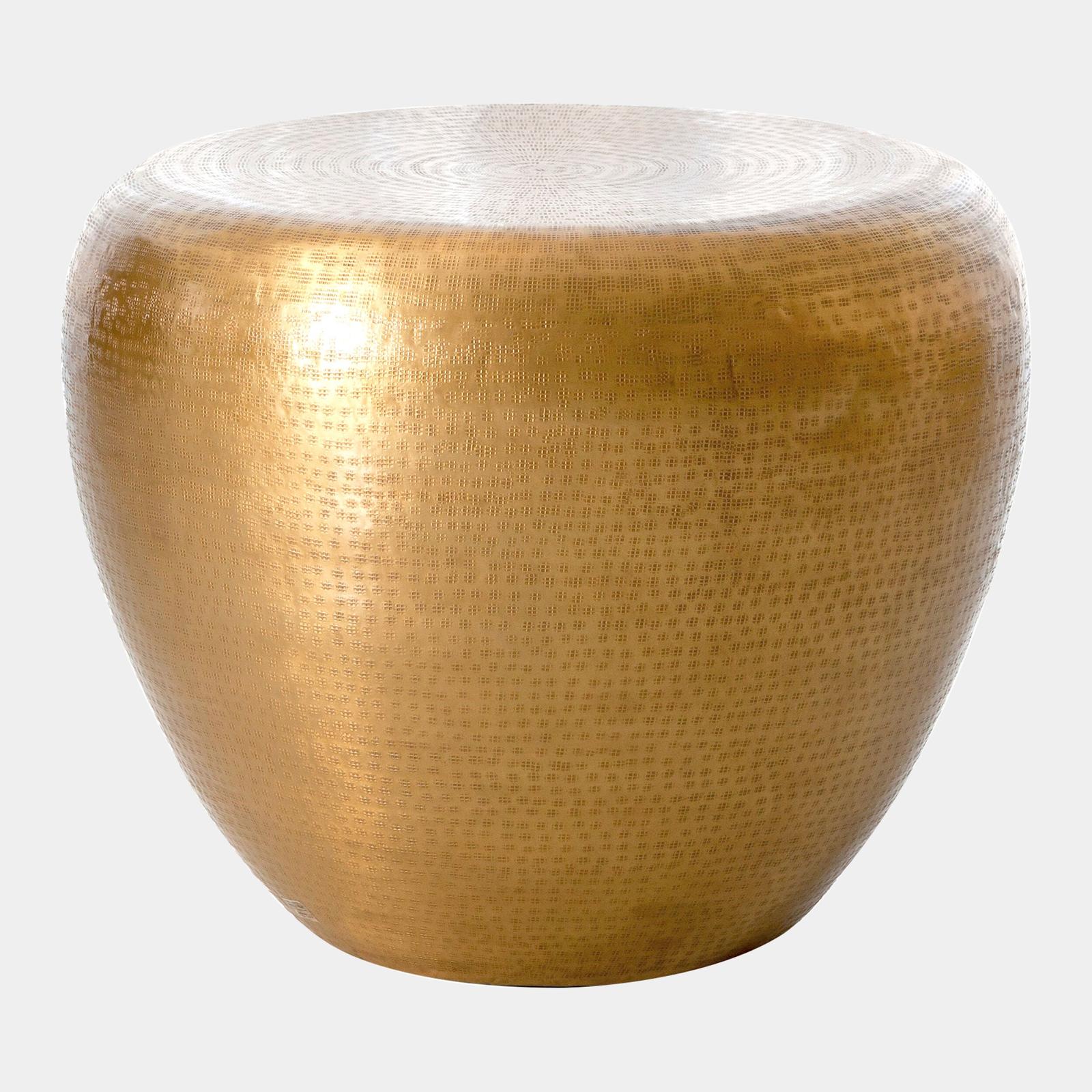 Global Views Goa Antique Brass End Table