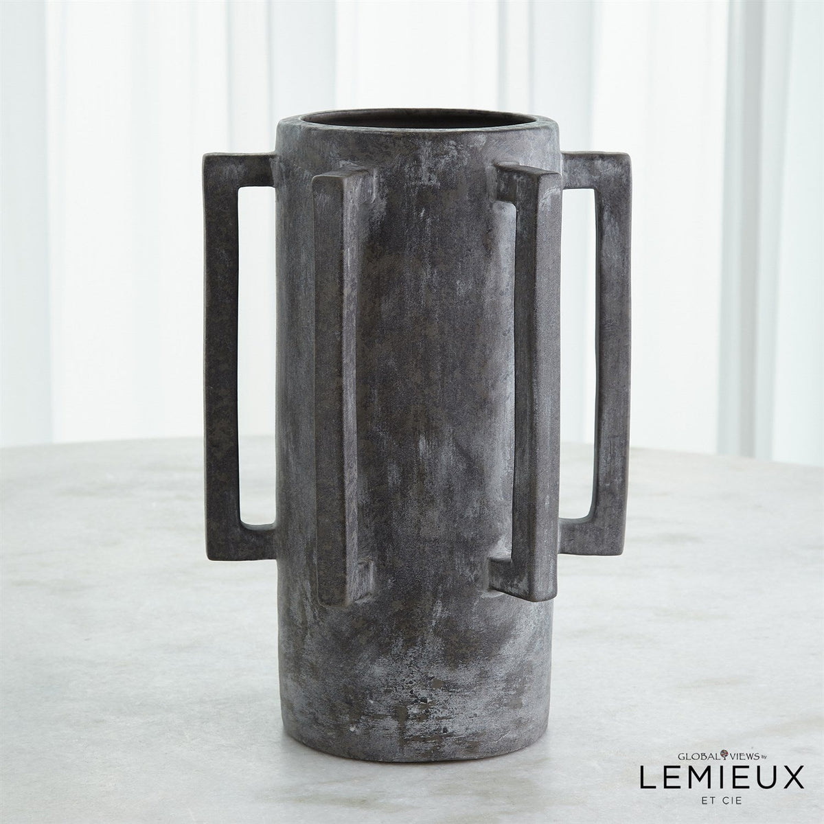Global Views Normandie and Bretagne Vase - Dark Grey