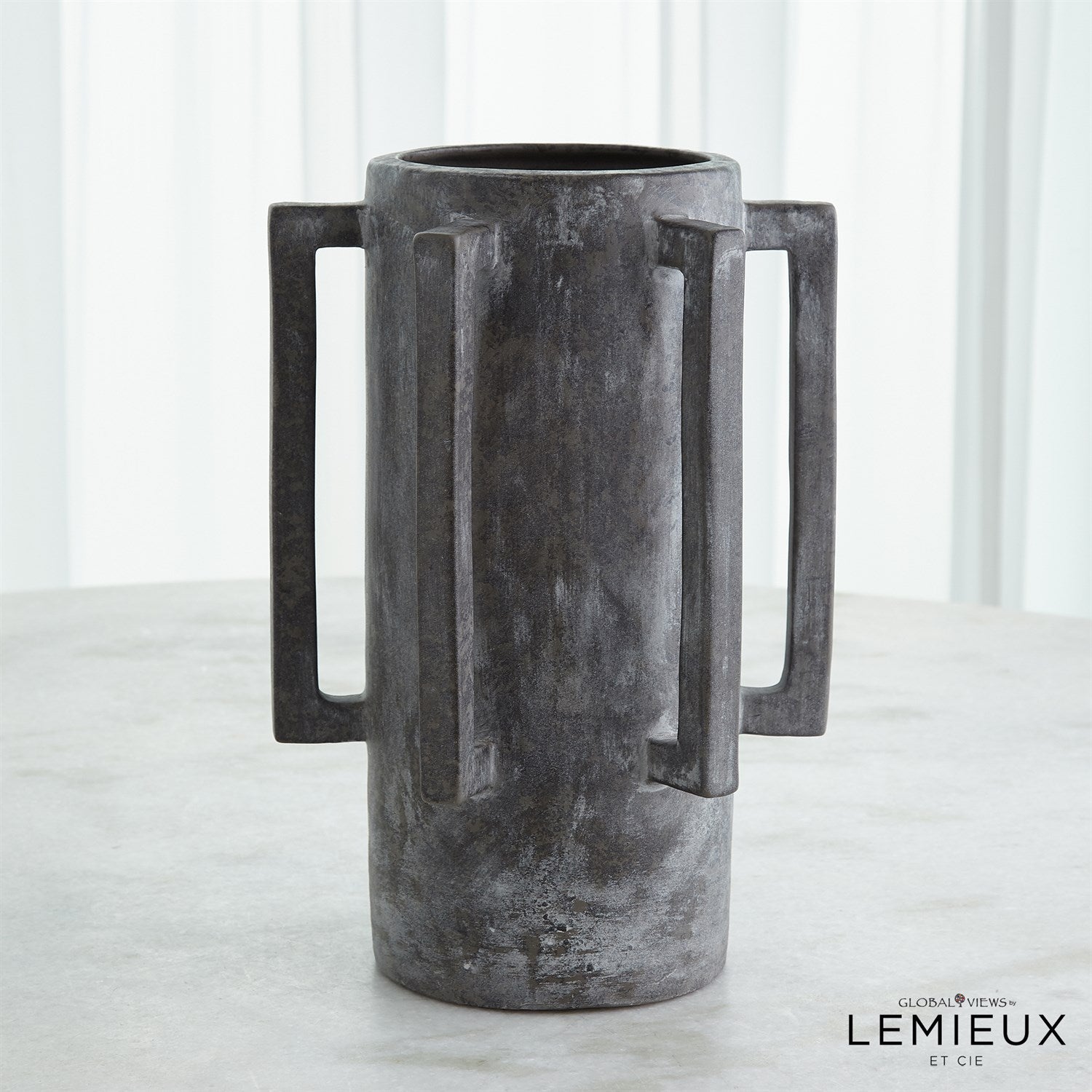 Global Views Normandie and Bretagne Vase - Dark Grey