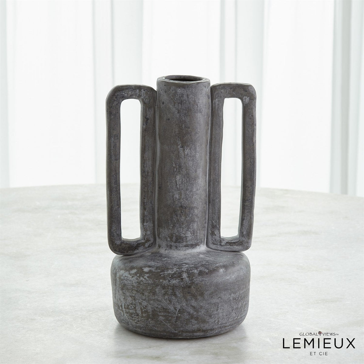 Global Views Normandie and Bretagne Vase - Dark Grey