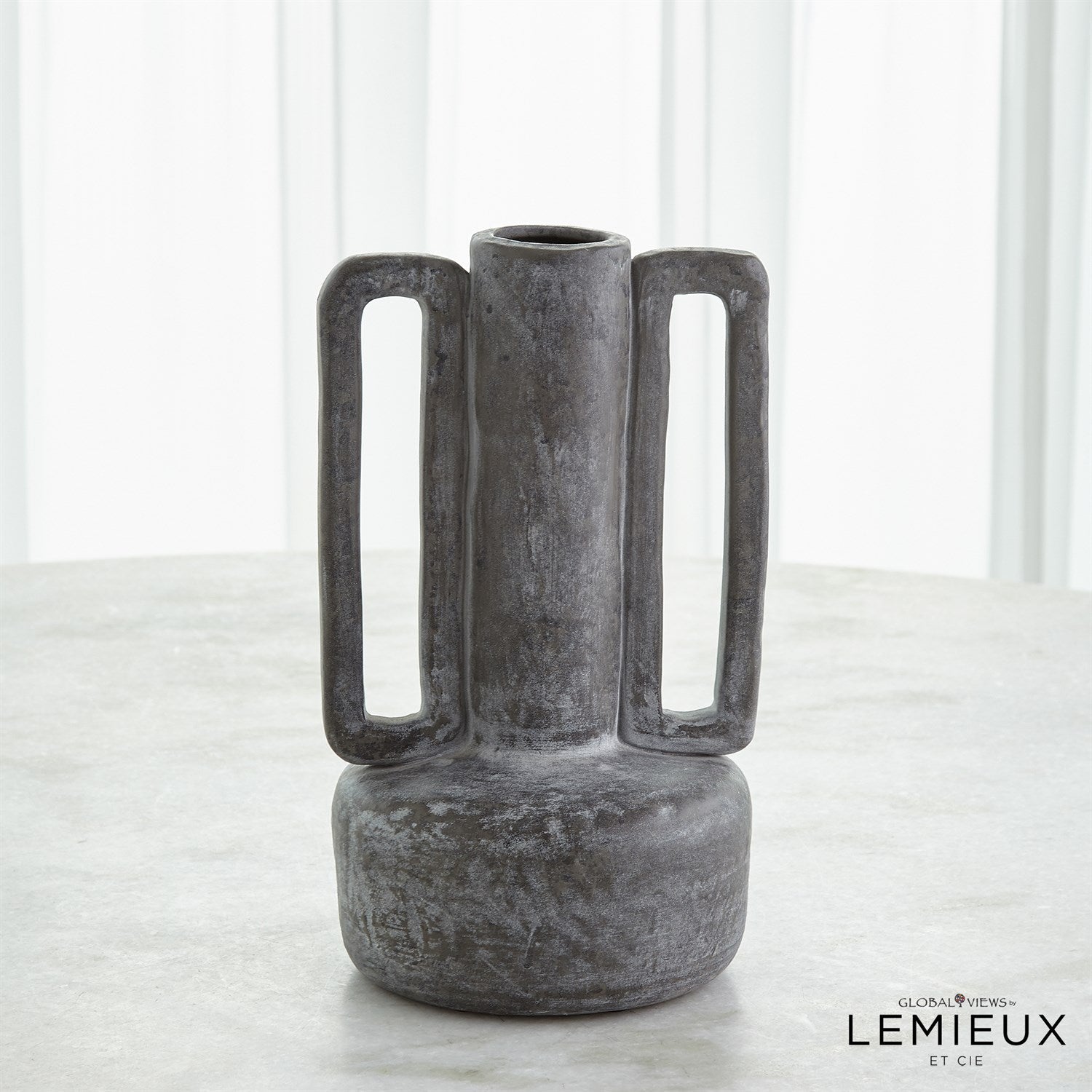 Global Views Normandie and Bretagne Vase - Dark Grey