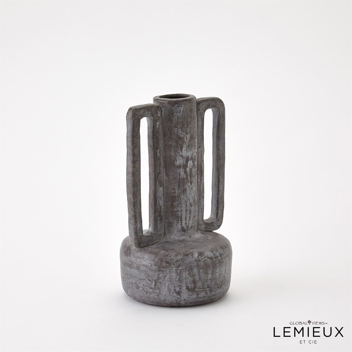 Global Views Normandie and Bretagne Vase - Dark Grey