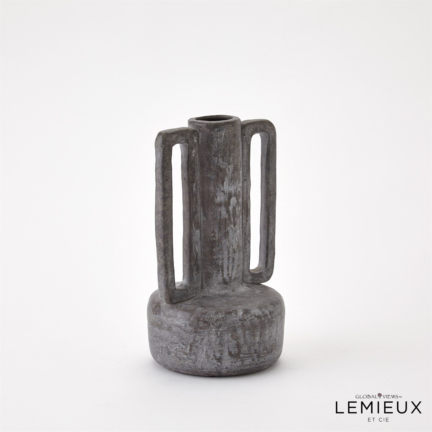 Global Views Normandie and Bretagne Vase - Dark Grey