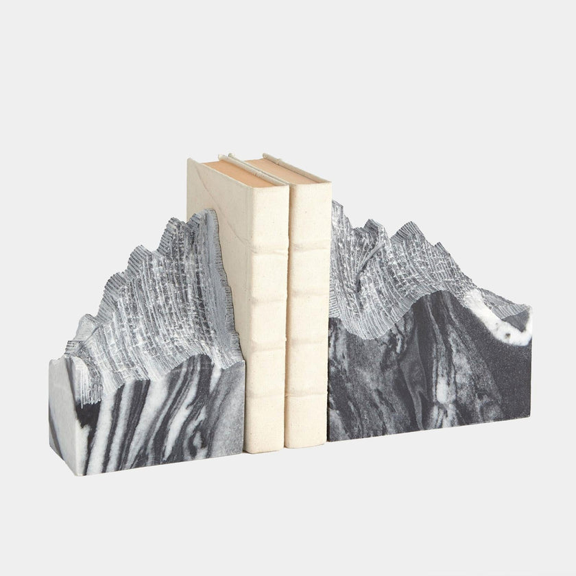 Global Views Mountain Summit Bookends Set of 2
