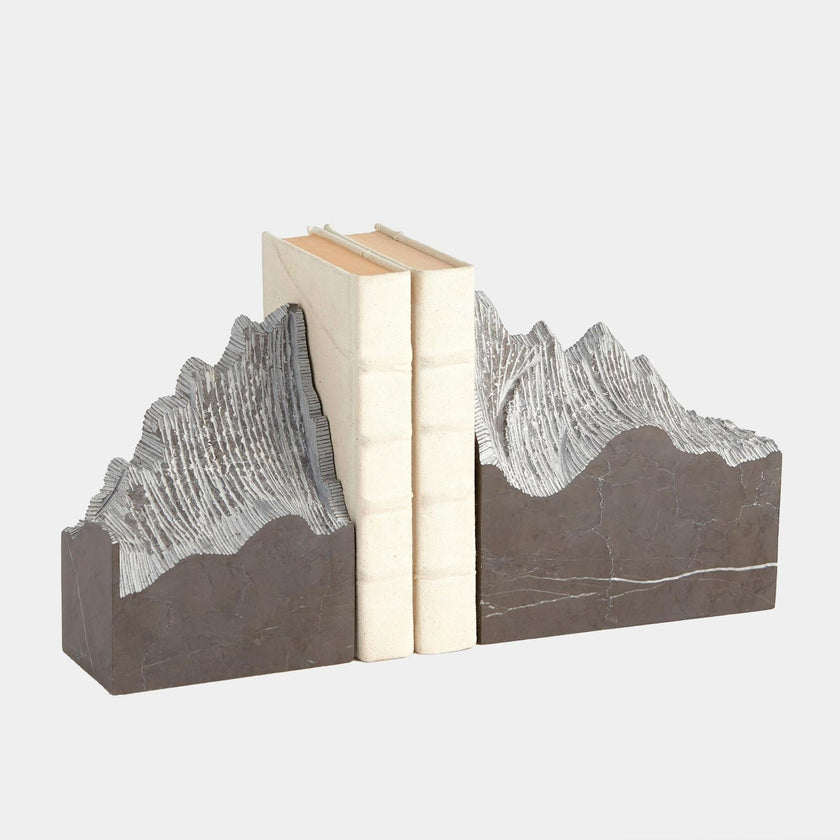 Global Views Mountain Summit Bookends Set of 2