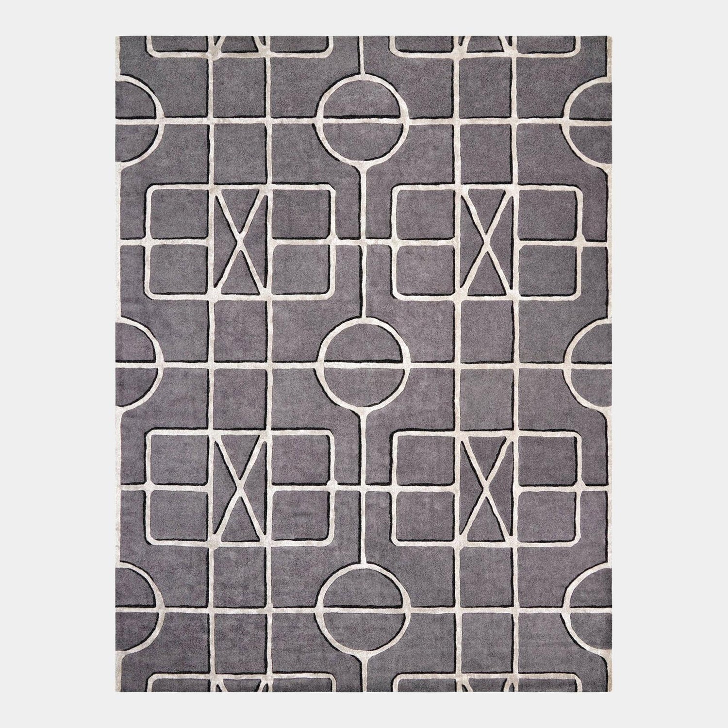 Global Views Indigo Charcoal Gate Rug Clearance