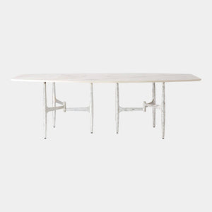 Global Views Radius Silver Rectangle Table Clearance