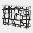 Global Views Fragments Blackened Iron Console